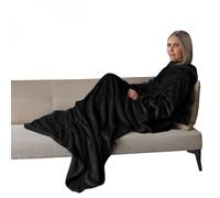 Vivezen - Couverture polaire plaid intégral avec manches et poche - Adulte - Plusieurs coloris