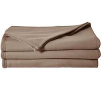 Couverture Polaire POLECO, 240x260 cm, 100% Polyester, Taupe