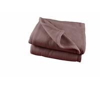 Couverture polaire Polyester - Chocolat 240 x 260 cm - POET MOTTE - Gamme Polex