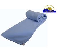 Couverture polaire thermotec ourson 450 gr bleuet 180x220