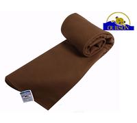 Couverture polaire thermotec ourson 450 gr chocolat 220x240
