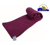 Couverture polaire thermotec ourson 450 gr prune 220x240