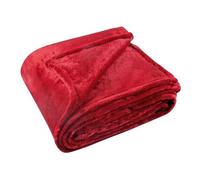 Couverture Polaire Uni 180x220cm Rouge