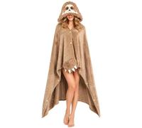 Couverture poncho chaude avec motif animal d'Halloween | Couverture pour votre chambre, sieste, soirées cinéma, camping et voyages