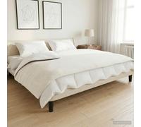 vidaXL Couverture lestée avec housse Gris 150x200 cm 7 kg Tissu, couverture, couverture couette, couverture apaisante, literie Gris G
