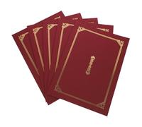 Couverture pour 5 Pièces de Protection Documents A4, Présent | Titulaire du Certificat, Estampage Doré, Présent et Protège Diplômes, Usage Bureau Maison