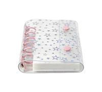 Couverture pour classeur, doublure pour planificateur budget A7 avec étoiles pailletées, couverture agenda, convient pour albums, agendas, pochettes porte-billets, organiseurs, dossiers et feuilles