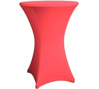 Couverture pour les tables de bistrot / bar rondes 80 - 86 cm rouge - Housses diverses
