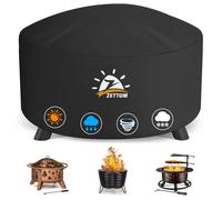 Couverture ronde pour brasero, 80 cm, housse de protection imperméable pour foyer