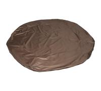 Couverture Ronde pour Spa Extérieur Imperméable en Toile Oxford Marron | Pliable et Facile à Nettoyer, Usage Jardin, pour Piscine ou Bain à Remous