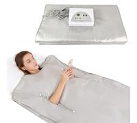 Couverture Sauna Infrarouge 2 Zones, Couverture Chauffante en Oxford | Couverture Portable avec Fermeture Éclair & Télécommande pour Transpiration, Sauna à Domicile & Institut de Beauté