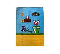 Couverture Sherpa - MARIO BROS - Vintage - 100 x 150 cm