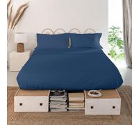 Couverture simple Sabana, 180 x 270 cm, bleu marine, unie