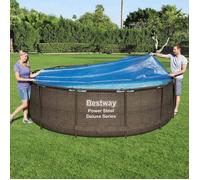 Couverture solaire de piscine - Bestway - Flowclear - 356 cm - Bleu