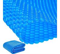 Couverture Solaire Piscine 300 x 500 cm Épaisseur 400 µm, Anti-Évaporation et Saletés, Chauffe l'eau et Économie D'Énergie, Rouleau Découpable, Bâche à Bulles pour Piscine, Bleu
