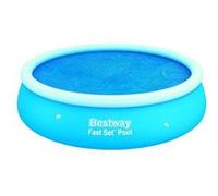 Bestway 58063E Bâche Solaire Diamètre 240 pour Piscine fast Set 274 x 76, Bleu, 240 x 240 x 1 cm