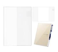 Couverture transparente A5, compatible avec Hobonichi Techo Cousin 2026, A5, compatible avec Midori A5, protecteur pour cahiers Stalogy (lot de 1)