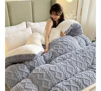 Couverture ultra douillette toutes saisons en laine d'agneau mélangée, couette extra moelleuse et chaude au toucher cachemire, super douce, moelleuse et légère pour chambre à coucher, canapé, voyage