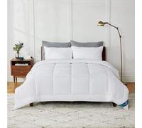 Couverture universelle Unyqoos® pour toute l'année, 155 x 220 cm – Adaptée aux 4 saisons, housse et garnissage 100% polyester, 300 g/m², quilting matelassé, respirante, idéale pour les personnes aller