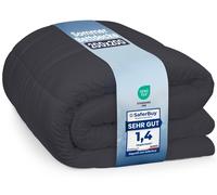 Couverture Utopia Bedding, 200 x 200 cm, couverture légère avec rembourrage en polyester pour les 4 saisons, en microfibre, pour 2 personnes (gris)