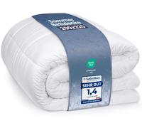 Couverture Utopia Bedding, 200 x 220 cm, couverture légère avec rembourrage en polyester pour les 4 saisons, en microfibre, pour 2 personnes (blanc)