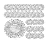 Couvertures Alimentaires Élastiques - Couverture Réutilisable En Papier D'aluminium, 30 Pièces Isolées En Aluminium Extensible | Couvercle Extensible Pour Le Stockage Des Aliments | Pour La Cuisine À