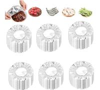 Couvertures Alimentaires RéUtilisables En Papier D'Aluminium, Couvre Plat Reutilisable,Film Alimentaire Reutilisable,Extensibles,Plat Aluminium Jetable,Pour Les Plats De Cuisine à La Maison