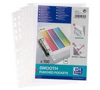 Couvertures de brochures A5, perforées, transparentes, lot de 100