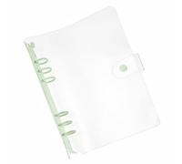 Couvertures de classeur A5 en PVC transparent 6 trous, design rechargeable imperméable et anti-poussière pour carnets d'étudiants et de réunion