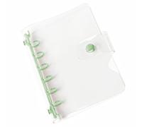 Couvertures de classeur A7 en PVC transparent à 6 trous, rechargeables, étanches, résistantes à la poussière, pour étudiants et cahiers de réunion