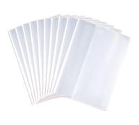 Couvertures de livres en plastique 10 pièces 10 x 7 pochettes en papier en plastique imperméables 16K pochette de livre transparente avec bande auto-adhésive couverture protection documents