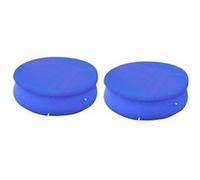 vidaXL Couvertures de piscine 2 pièces pour piscines hors-sol rondes 450-457 cm