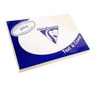 Couvertures de reliure - CLAIREFONTAINE - Pqt de 100 - Papier 270g - A4 210x297 mm - Blanc ivoire