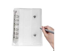 Couvertures transparentes pour classeurs A6/Couverture transparente en PVC avec fermeture pour classeur à anneaux, collecte de feuilles volantes pour photos, documents, budget, billets, garçons et