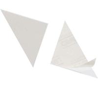 Couvertures triangulaires - Protège-documents - Archives des documents - Autocollant - 125 x 125 mm - transparent