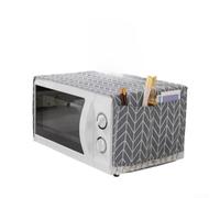 Couvre Assiette Micro-Onde en pour coton Polyester - Couvercle Anti-Éclaboussures Réutilisable avec Sortie de Vapeur pour Chauffage Alimentaire - Gris Trapèze 26cm(Gray trapezoid)