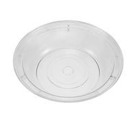 Couvre-assiette Rond Transparent en Acrylique 24cm, Dôme Ventilé
