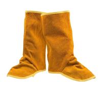 Couvre-bottes De Soudage - Protections De Sécurité De 15,75 Pouces | Protecteurs En Cuir De Vache, Couvre-chaussures De Soudage Ignifuges Et Résistants À La Chaleur Avec Coutures Solides Pour Usage In