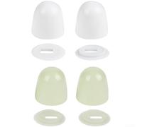 Couvre-boulons de siège de toilette phosphorescents avec fonction fluorescente pour salle de bain nocturne, décoratif et résistant à l'humidité Vis en plastique PP (B)