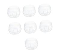 Couvre-boutons de Gaz pour Cuisinière, Protection Garçon et Filles, 7 | Pp Blanc, Ouverture Facile pour Adultes, Usage Maison Cuisine, Compatible Boutons de Poêle à Gaz