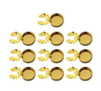 Couvre-boutons de manchette ronds en laiton, 10 pièces, boutons de manchette pour mariage, couvre-boutons formels pour femmes