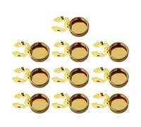 Couvre-boutons ronds en laiton, 10 pièces, boutons de manchette pour chemise formelle, Imitation