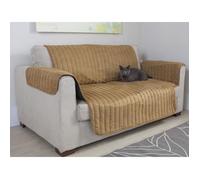 Couvre canapé/fauteuil - OSE - Suédine universel - Beige - Imperméable - Lavable