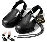 Couvre-chaussures avec embouts en acier - 200J anti-écrasement - Avec fermeture - Protection des orteils réglable - Pour les visiteurs et l'industrie - EU 36-47