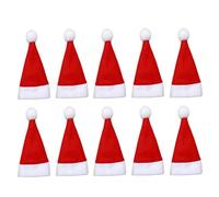 Couvre-couverts de Chapeau de Noël 36 Pcs en Tissu Rouge | Décoration de Table Festive Réutilisable, pour Couteaux et Tableware, Dîner de Noël et Réunion Familiale