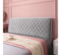 Couvre De Tête De Lit De Haute Qualité King Double Simple, Housse De Tête De Lit Matelassée Super Douce Tout Compris Couverture De Tête De Lit en Velours épais Housse De Protection,Grey8-230CM