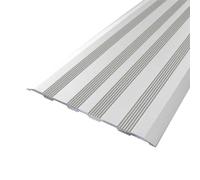Couvre joint de dilatation aluminium argenté mat non percé (L= 250cm, l= 120 mm)