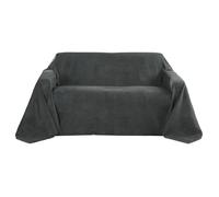 Couvre-lit 210x280 cm Jeté de canapé en daim anthracite