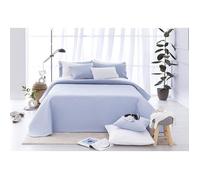 Couvre-lit bouti Fin avec Motif piqué, pour Printemps, été, Automne et Hiver. 100% Bleu Clair 140 150 160 - 250X260CM JETEE DE LIT