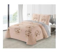 Couvre-lit Boutis épais matelassé 230x250cm avec 2 Taies 65x65cm M23-7015